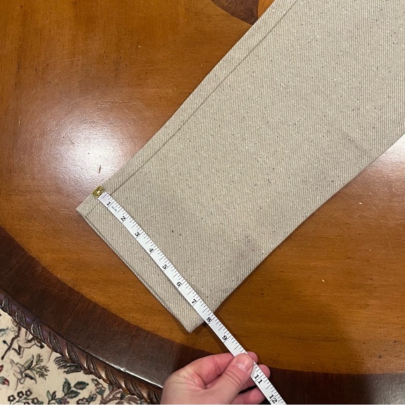 NEW J.Jill Women’s Knit Twill Pull-On Pants Khaki Herringbone Medium Straight - Picture 16 of 16